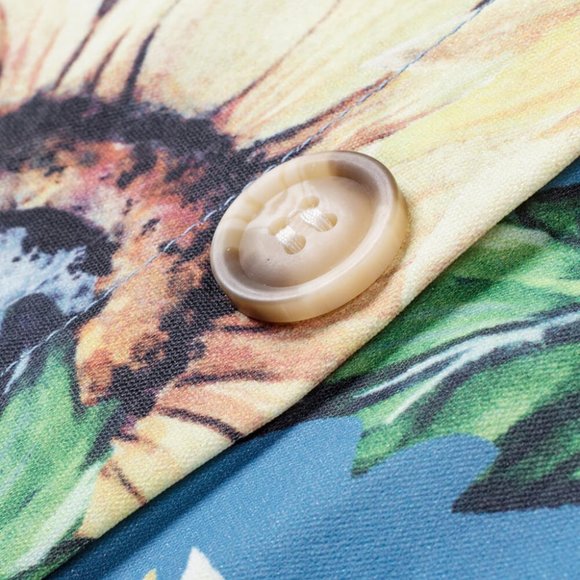 HP! 🎉 Sky Blue Sunflower Buttoned Cami Dress - Picture 11 of 12